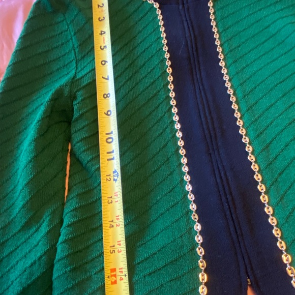 St John Collection Jacket sz
2 Green/Black Marie Grey Santana Knit Blazer - Picture 7 of 10